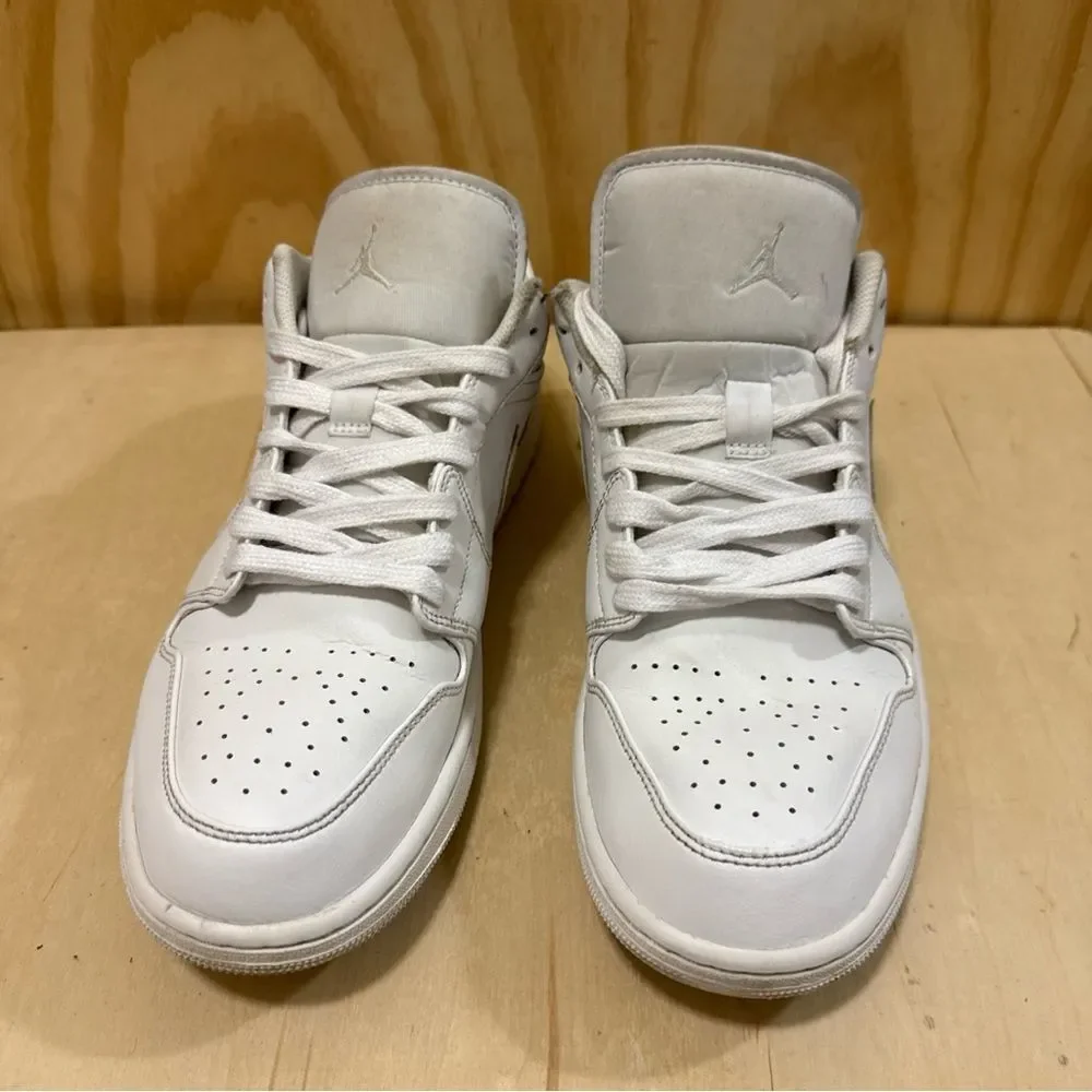 Air Jordan 1 Low Triple White Size 12 Men